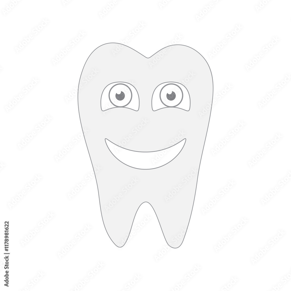 Tooth vector icons on a white background Tooth vector icons on a white background