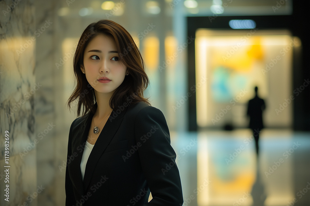 Naklejka premium キャリアウーマンの女性・女性活躍のイメージ