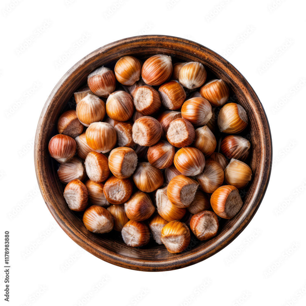 Hazelnut Harvest: A bowl overflowing with plump, freshly harvested hazelnuts, their rich brown shells gleaming in the light. Perfect for culinary or autumnal themes. Hazelnut Harvest: A bowl overflowing with plump, freshly harvested hazelnuts, their rich brown shells gleaming in the light. Perfect for culinary or autumnal themes.