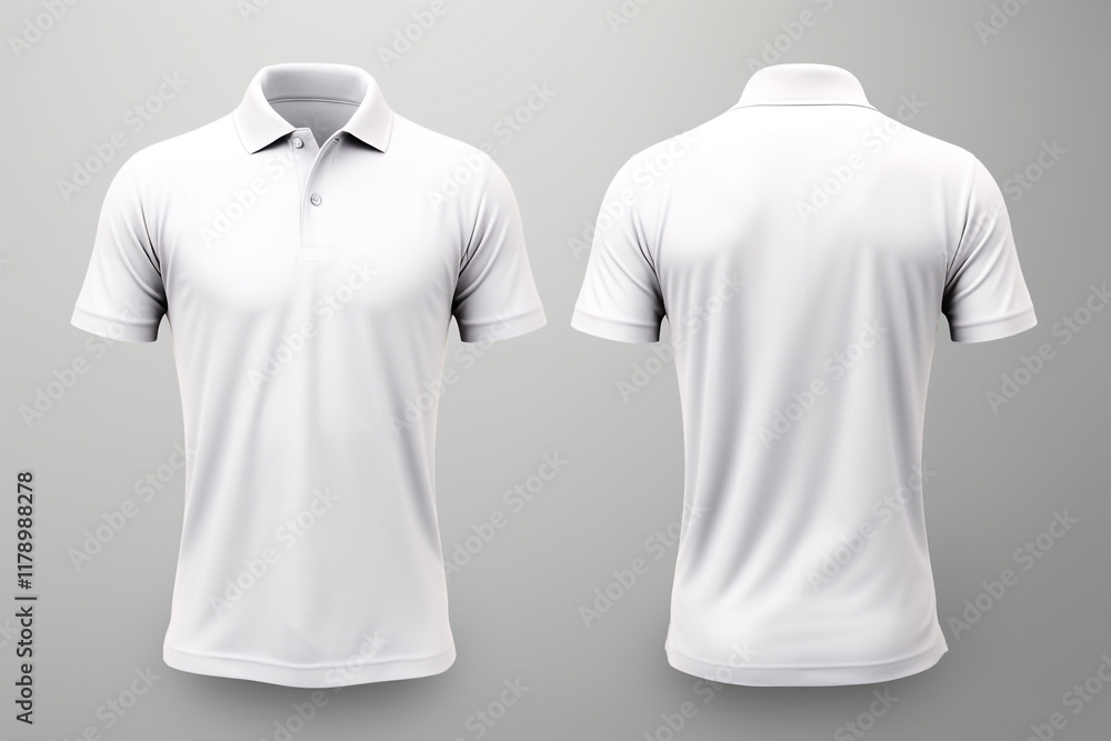Light White T-Shirt Template: Clean and Minimalist Front and Back Design Mockup Light White T-Shirt Template: Clean and Minimalist Front and Back Design Mockup