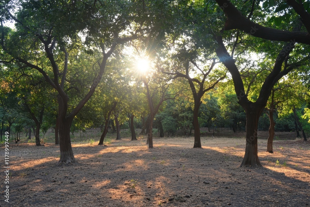 Sunlit grove, park, trees, sunset, shadows, peaceful, nature, landscape, background, serene Sunlit grove, park, trees, sunset, shadows, peaceful, nature, landscape, background, serene