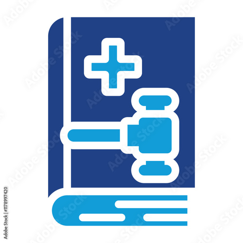 Pharmacy Law Icon Dual Tone Color