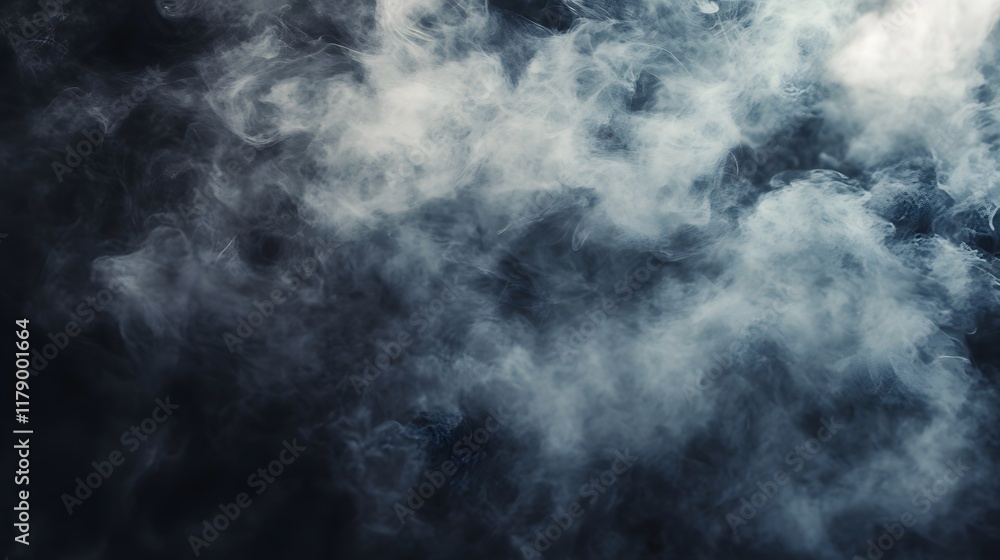 Obraz premium Abstract Smoke on black Background