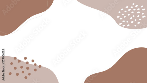 ベージュと茶色の流体シェイプ背景
Beige and brown fluid shapes background