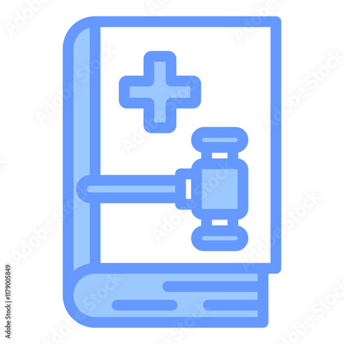 Pharmacy Law Icon Outline Blue