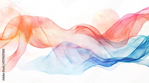 Abstract Colorful Waves - Flowing Lines and Blending Colors