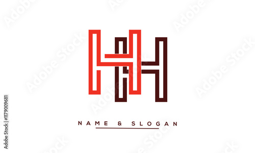 HH Abstract Letters Logo Monogram