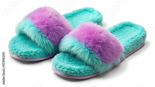 Cozy Slippers, Soft House Shoes, Comfortable Footwear, PNG Transparent Background