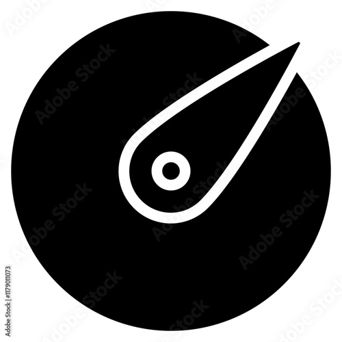 Saturation Icon Black Solid