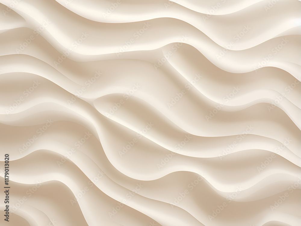 Obraz premium Superb White wavy cream background