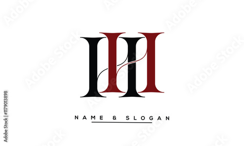 HH Abstract Letters Logo Monogram