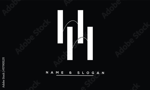 HH Abstract Letters Logo Monogram