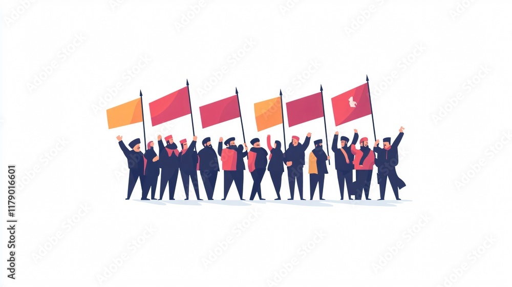 A Powerful Depiction of a Protest March A Powerful Depiction of a Protest March