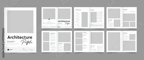 Architecture Portfolio, Photography Album, Architect Portfolio Template