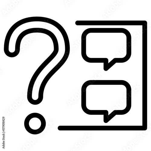 Closed Ended Icon Outline