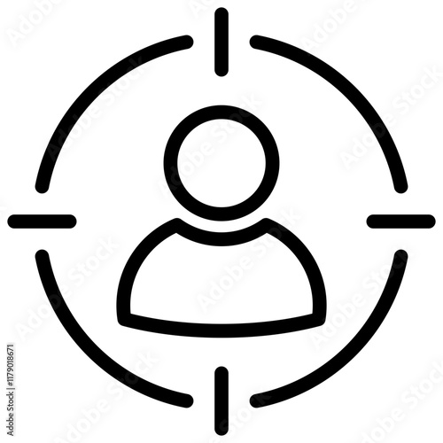 Target Audience Icon Outline