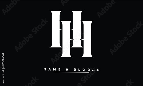 HH Abstract Letters Logo Monogram