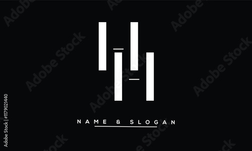 HH Abstract Letters Logo Monogram