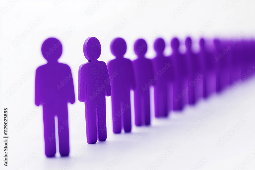 group of diverse people silhouettes standing together in a line generative ai group of diverse people silhouettes standing together in a line generative ai