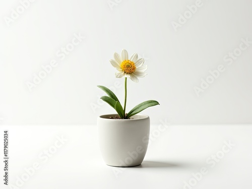 Wallpaper Mural pink flower in a pot generative ai Torontodigital.ca