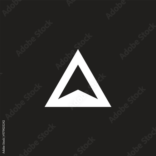 Free Download triangles arrow up simple geometric logo vector - GFXLoad
