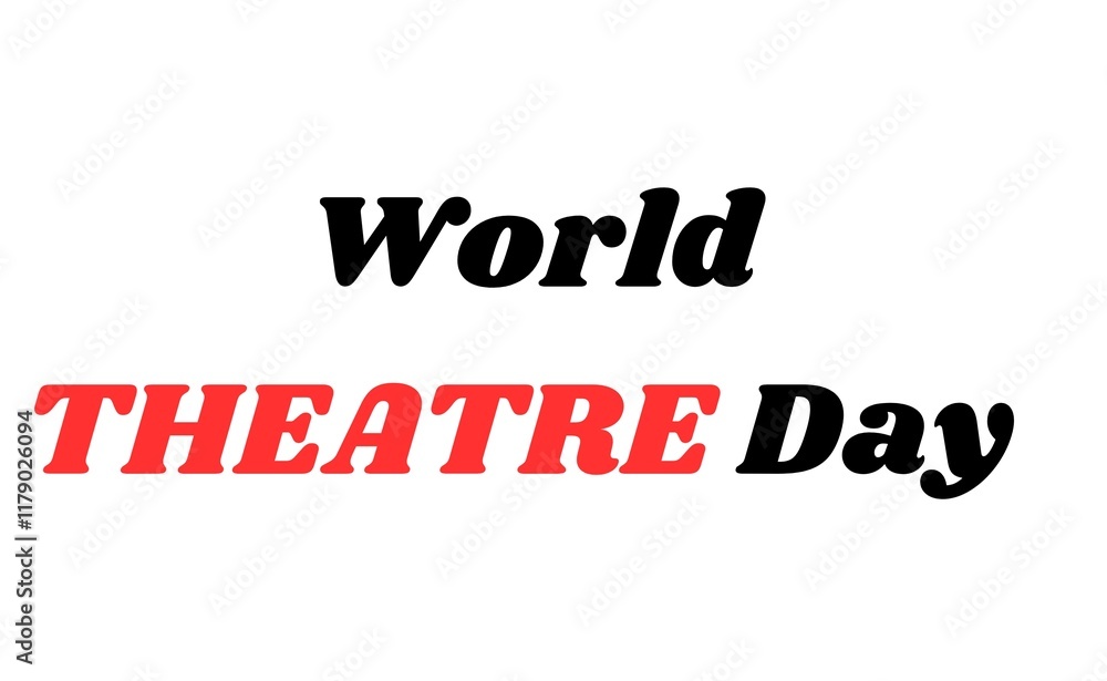 Fototapeta premium event of world theater day