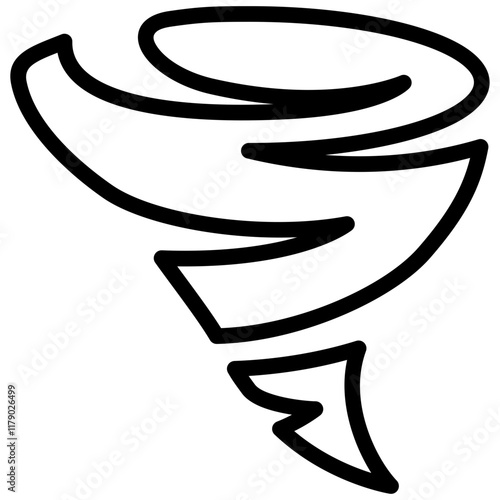 Tornado Icon Outline