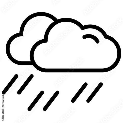 Monsoon Icon Outline
