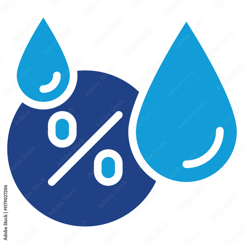 Humidity Icon Dual Tone Color Humidity Icon Dual Tone Color