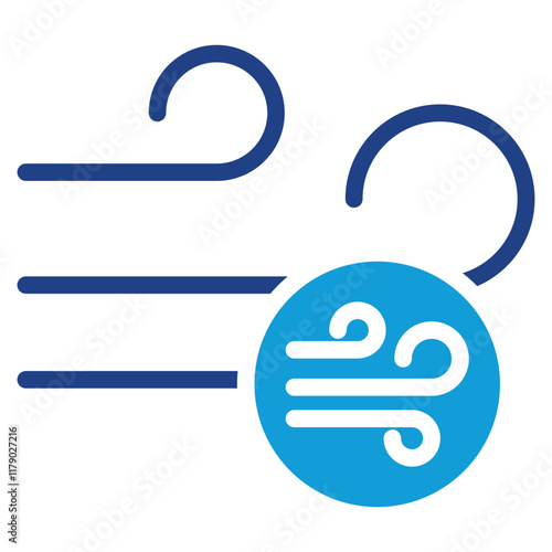 Wind Icon Dual Tone Color