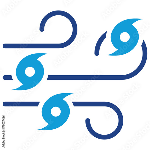 Cyclone Icon Dual Tone Color