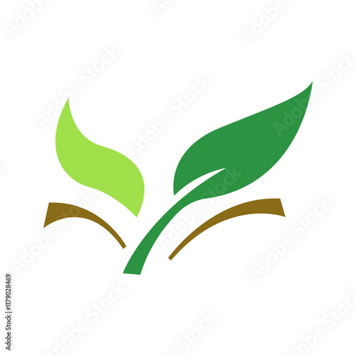 Green Leaf nature Eco logo