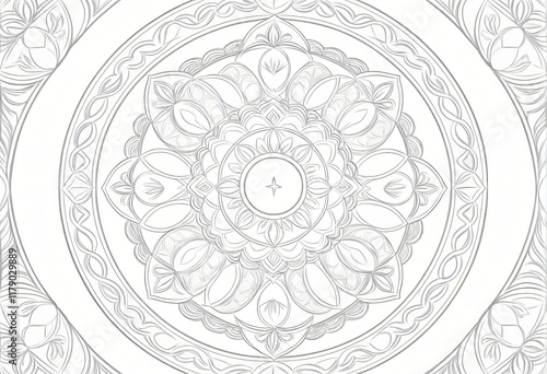 Easter mandala pattern photo