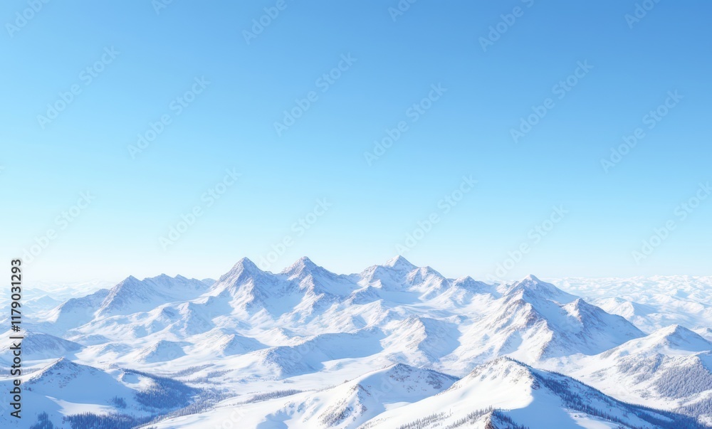 Majestic snowy mountain range landscape Majestic snowy mountain range landscape