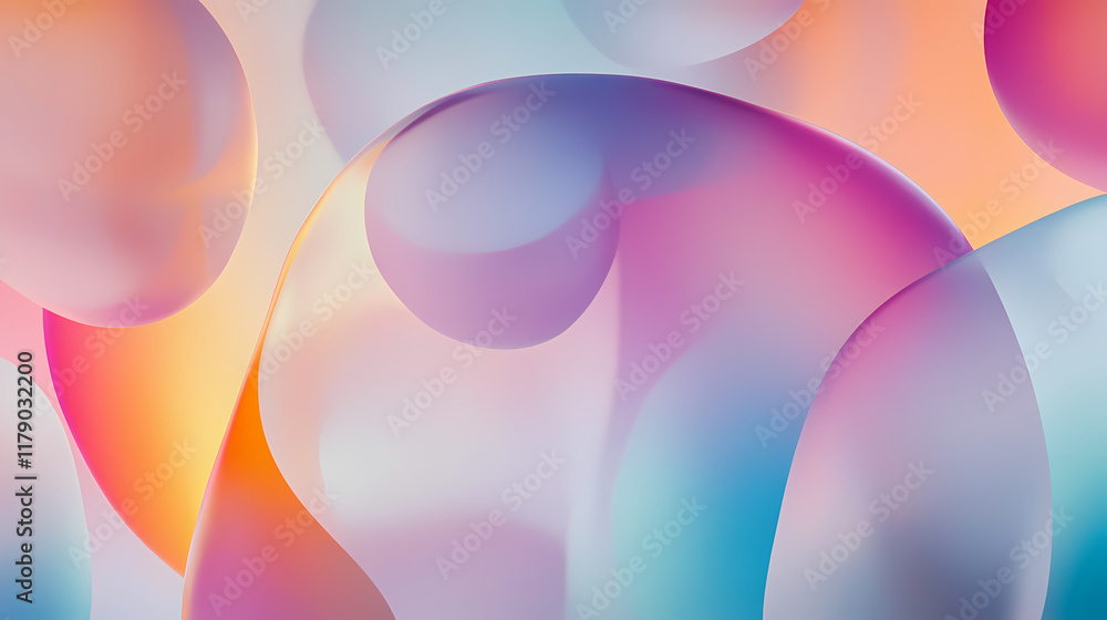 Colorful circles in dreamy soft light Colorful circles in dreamy soft light