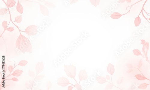 Soft pink floral background design