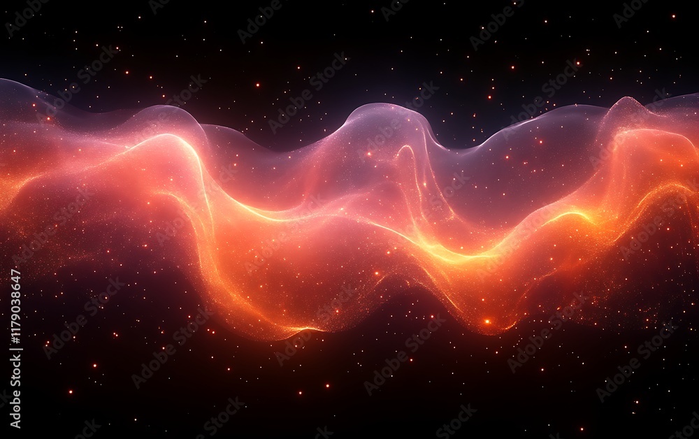 Abstract glowing wave energy. Abstract glowing wave energy.