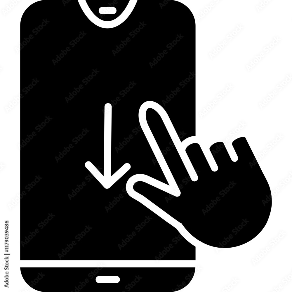 Obraz premium Scroll down Icon