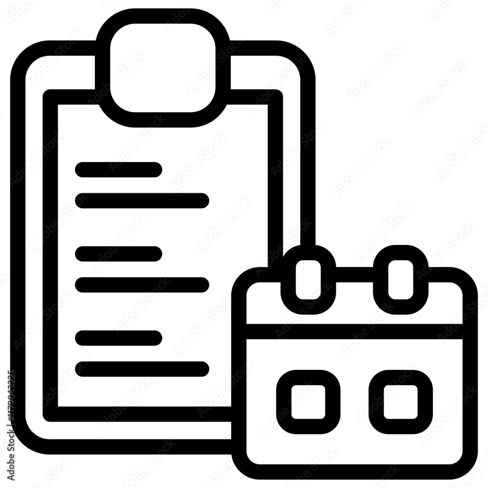 Planning Icon Outline Planning Icon Outline
