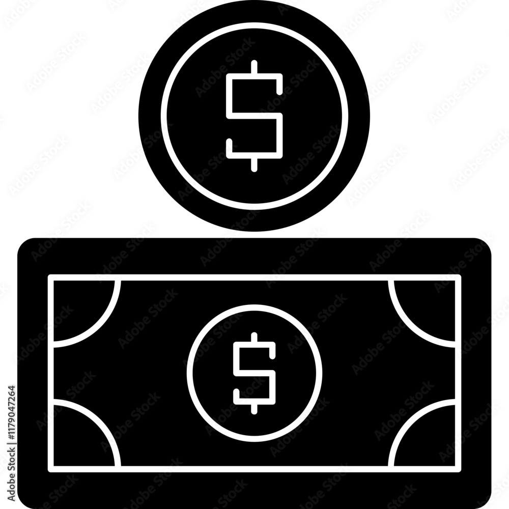 Obraz premium Cash Icon
