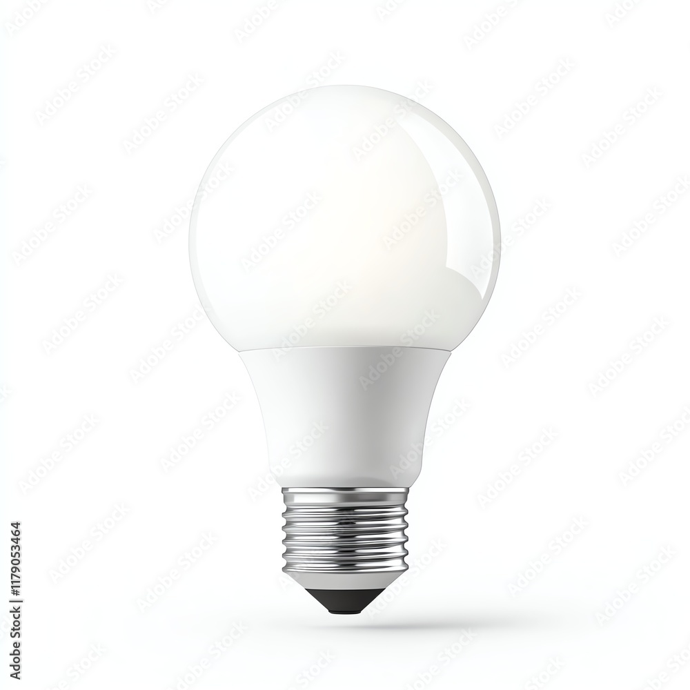 LED light bulb on white isolated background. LED light bulb on white isolated background.