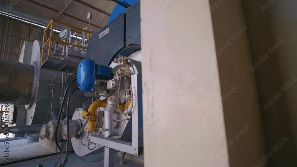 Industrial machinery in a factory, Karachi industrial zone - vertical Industrial machinery in a factory, Karachi industrial zone - vertical