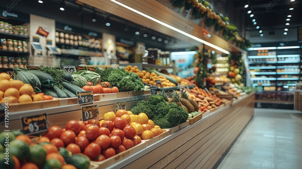 Modern Grocery Store. Modern Grocery Store.