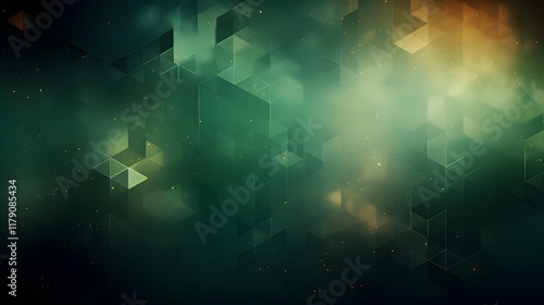 Wallpaper Mural Digital nature themed geometric abstract poster background Torontodigital.ca