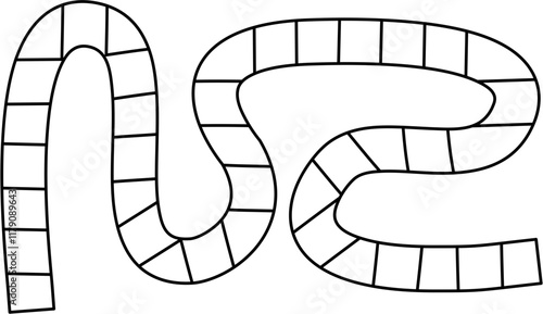 board game path for kid activity book