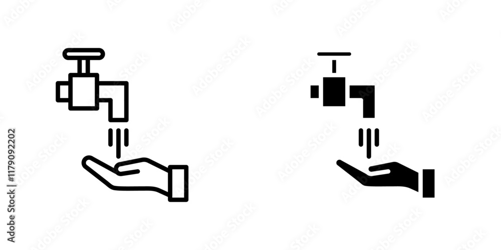 Ablution icons vector graphic pack Ablution icons vector graphic pack