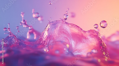 Vibrant water splash, multicolored, abstract, dynamic, close-up, macro, liquid, texture, ripples, droplets, dynamic, water, splash, motion, colorful, artistic, design, elegant, beautiful, vibrant, bri photo