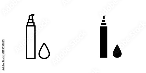 Concealer icons vector graphic pack