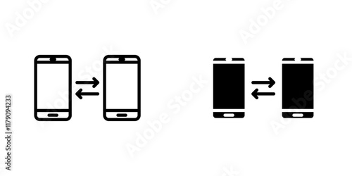 Data transfer icons vector graphic pack