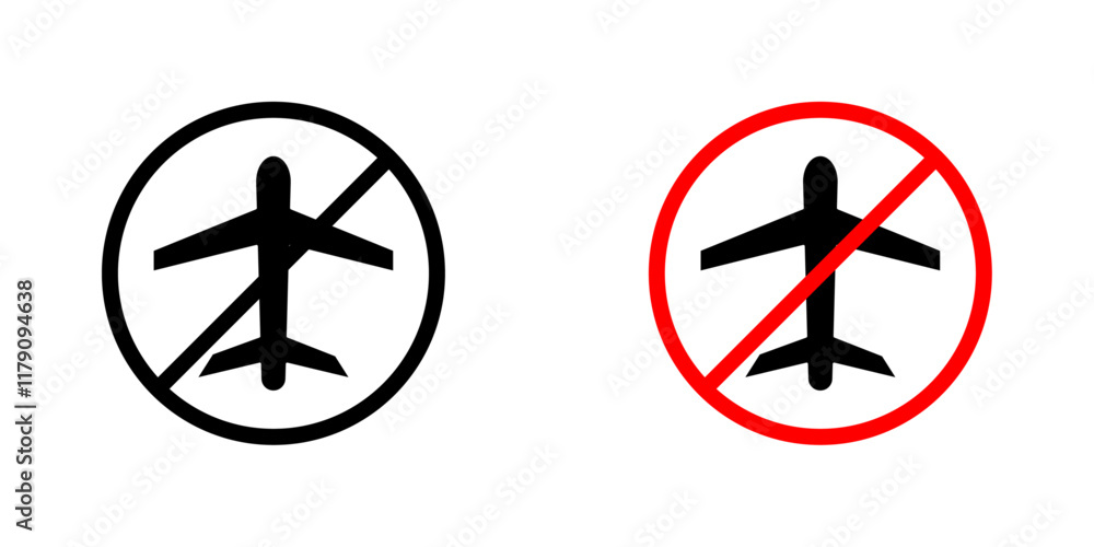Dont fly signs vector graphic pack Dont fly signs vector graphic pack